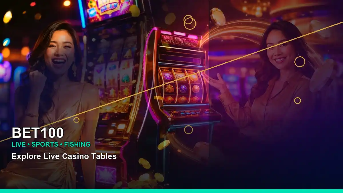 BET100 high-energy lounge VIP casino rewards in a left close-up layout for Philippine players
