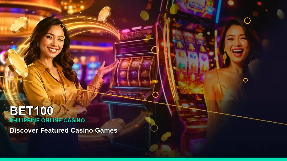 BET100 gold-lit gold jackpot slot games in a left-framed layout for Philippine players