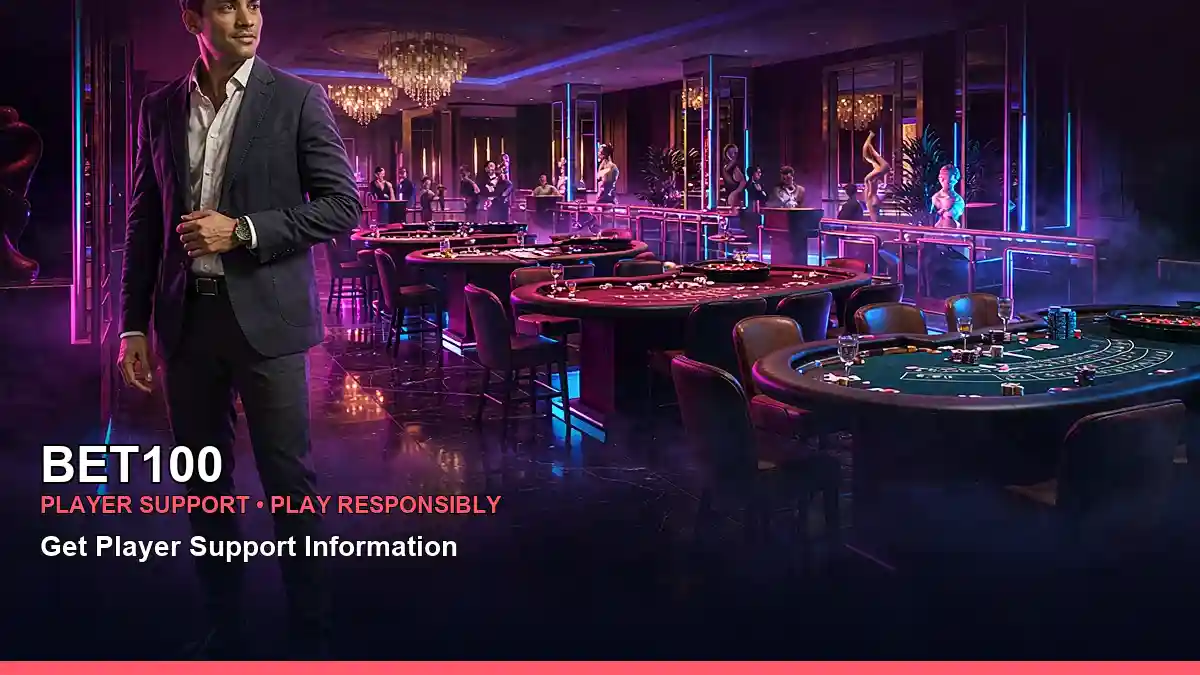 BET100 live casino table games featuring an adult Filipina casino host with a wide floor composition